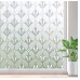 Privacy Window Film Non Adhesive Frosted Glass Film Anti UV Window Sticker Self Static Cling Decorative Glass Film for Home Kitchen Living Room, Removable & Reusable, 17.5 x 78.7 inches