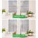 Window Film Privacy Blinds Glass Film Decorative Non-Adhesive Frosted Static Cling Sun Blocking Heat Control Home Office Stickers for Bathroom Door Coverings, Stripe Patterns 17.7 x 78.7 Inch