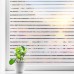 Window Film Privacy Blinds Glass Film Decorative Non-Adhesive Frosted Static Cling Sun Blocking Heat Control Home Office Stickers for Bathroom Door Coverings, Stripe Patterns 17.7 x 78.7 Inch