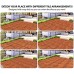 Acacia Wood Outdoor Flooring Tile Wooden Interlocking Patio Tiles with UV Protection Oiled Finish Snap Lock for Decking Patio Deck Floor Shower Balcony Backyard Hardwood Boards 12” x 12” Pack of 10
